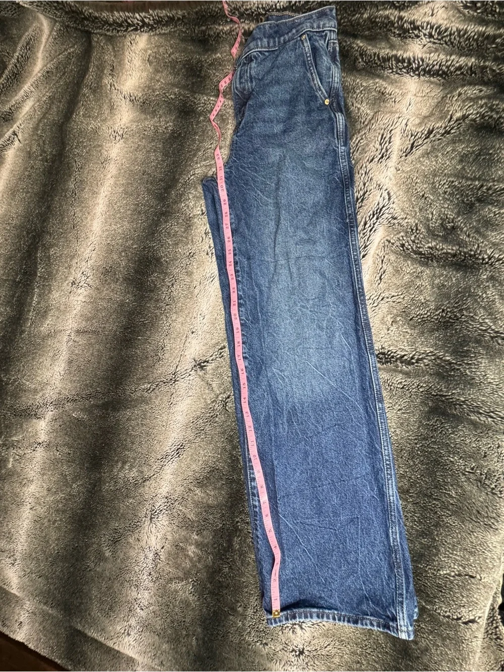 Express High Rise Wide Leg Jeans Medium Wash Size 2